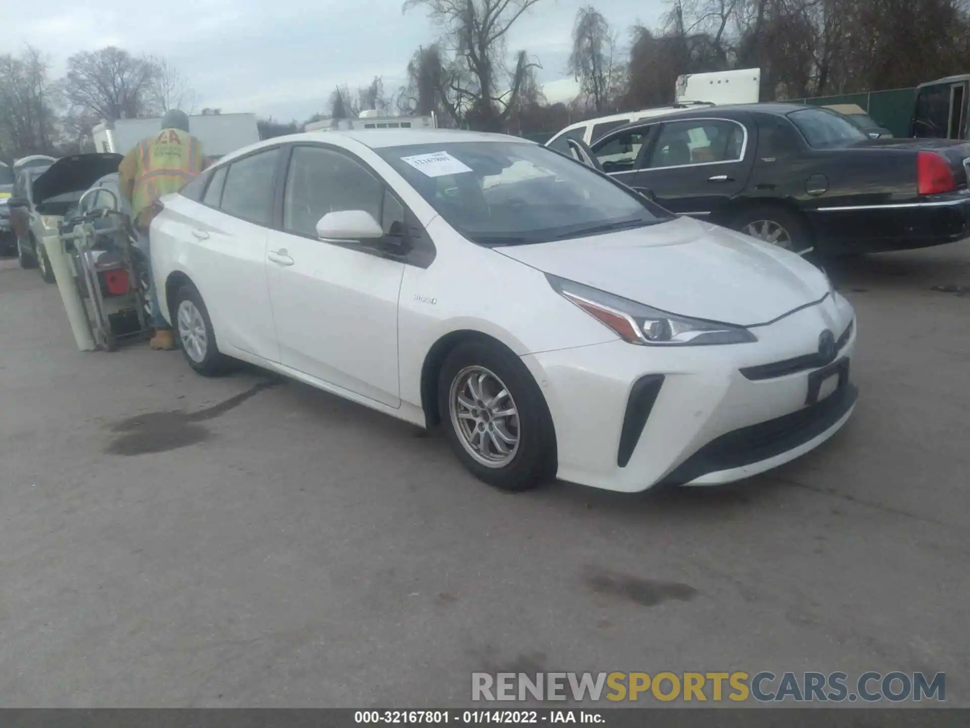 1 Photograph of a damaged car JTDKARFU7K3098871 TOYOTA PRIUS 2019