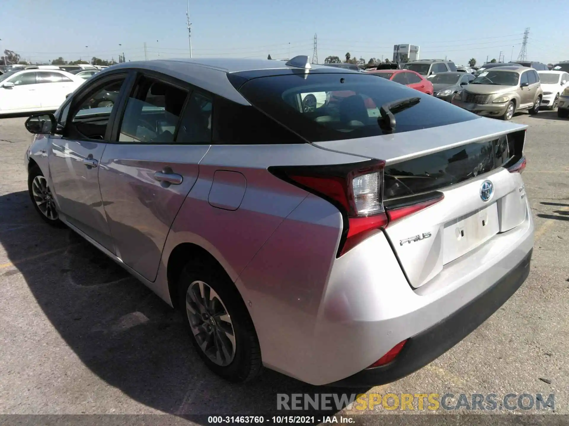 3 Photograph of a damaged car JTDKARFU7K3099020 TOYOTA PRIUS 2019