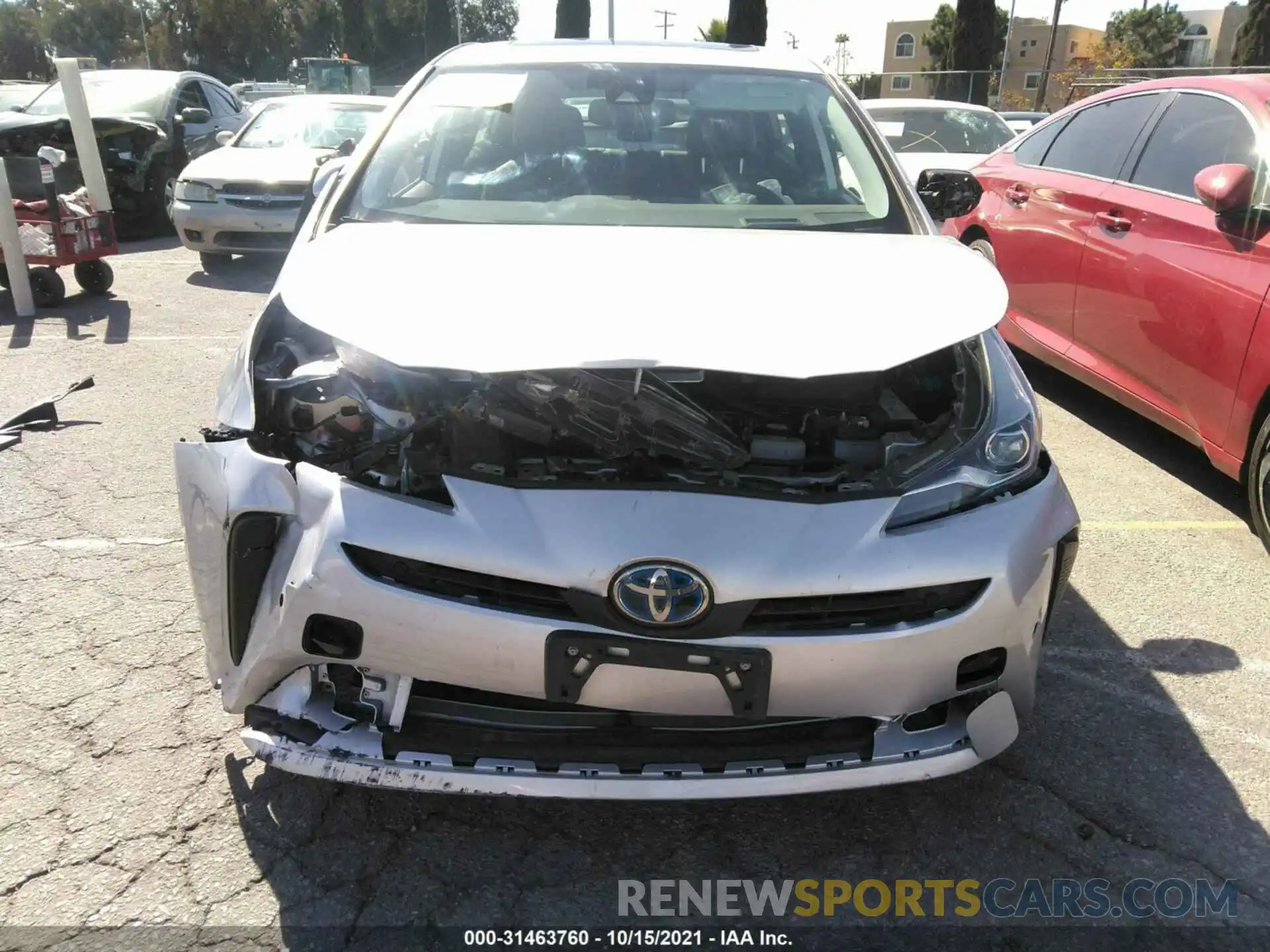 6 Photograph of a damaged car JTDKARFU7K3099020 TOYOTA PRIUS 2019