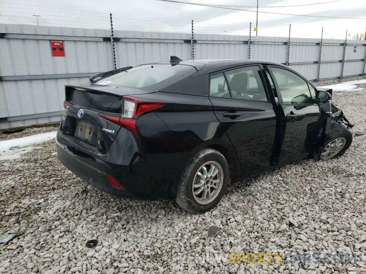 4 Photograph of a damaged car JTDKARFU7K3099325 TOYOTA PRIUS 2019