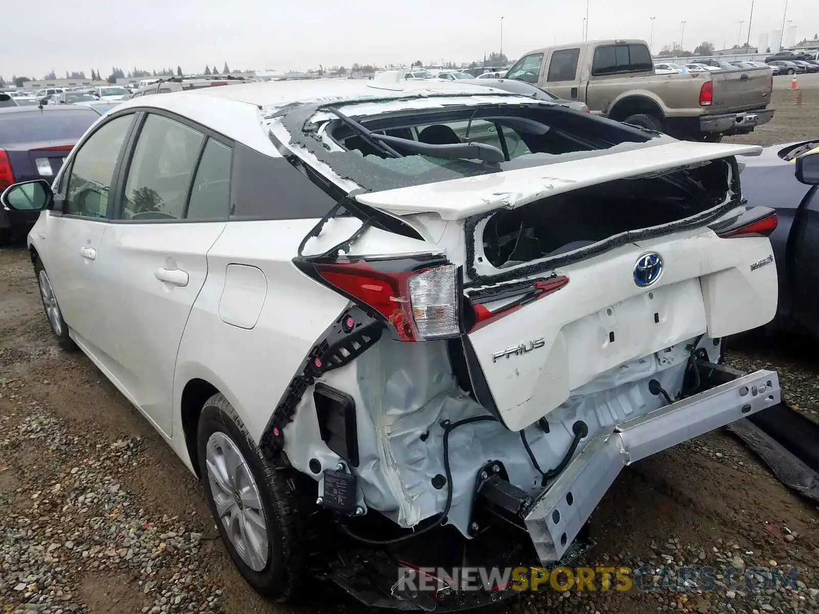 3 Photograph of a damaged car JTDKARFU7K3099373 TOYOTA PRIUS 2019