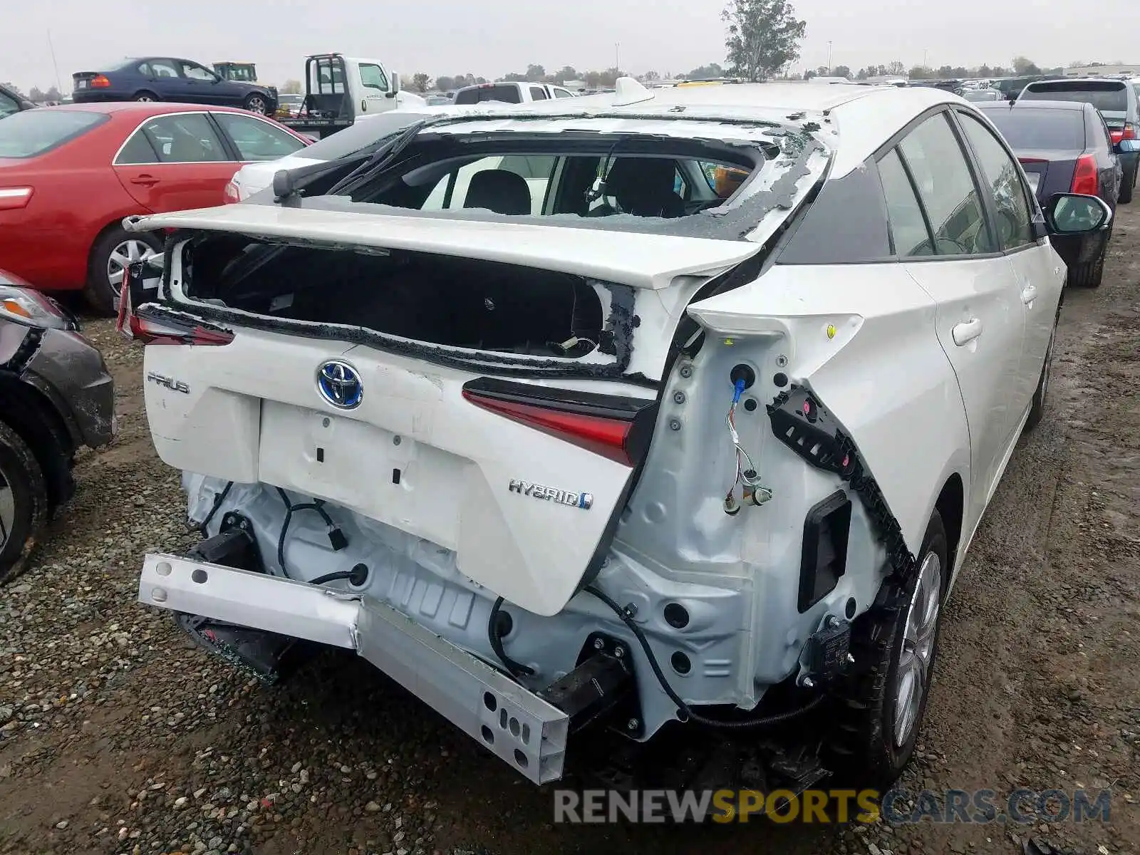 4 Photograph of a damaged car JTDKARFU7K3099373 TOYOTA PRIUS 2019