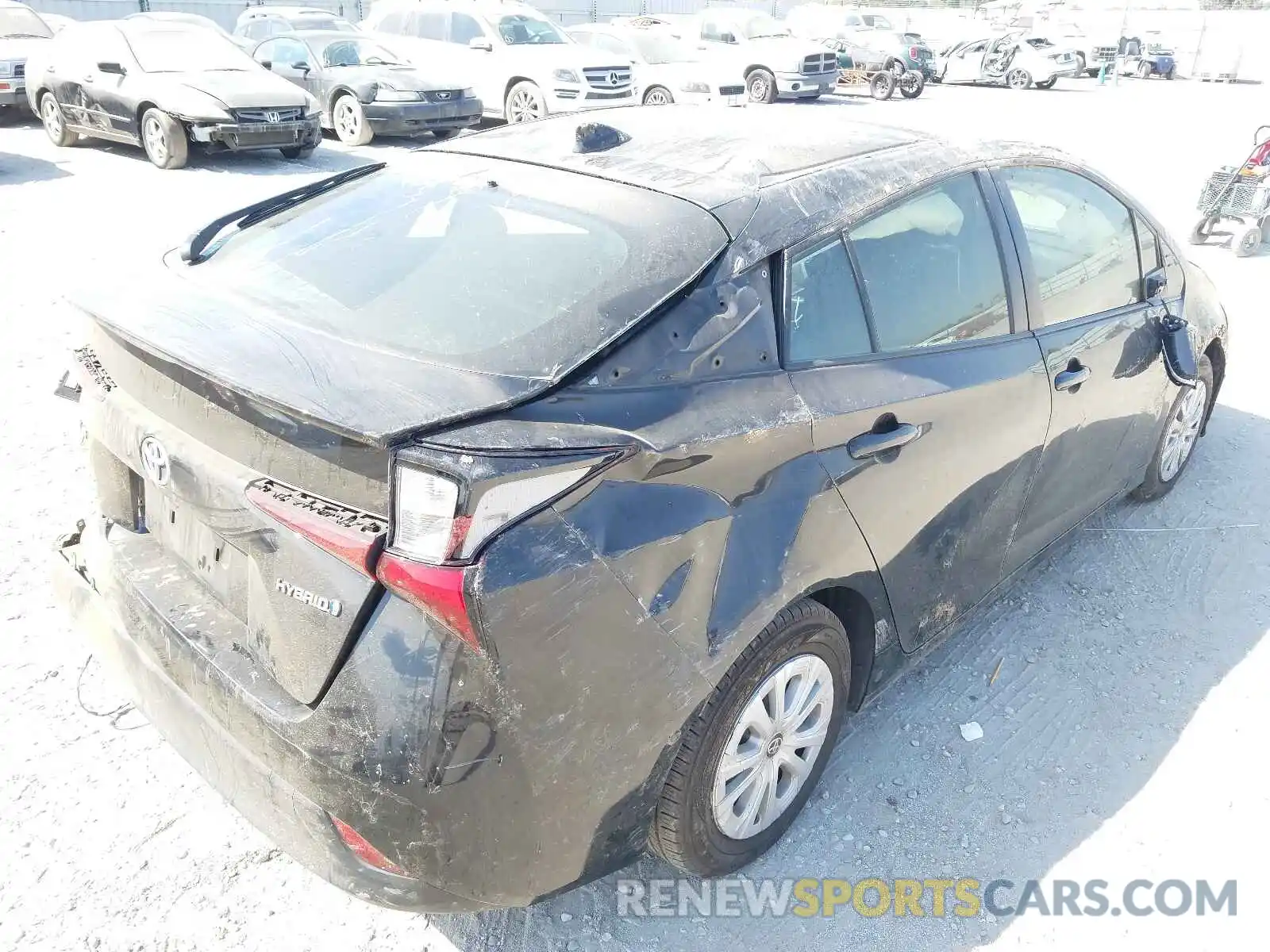 4 Photograph of a damaged car JTDKARFU7K3099552 TOYOTA PRIUS 2019