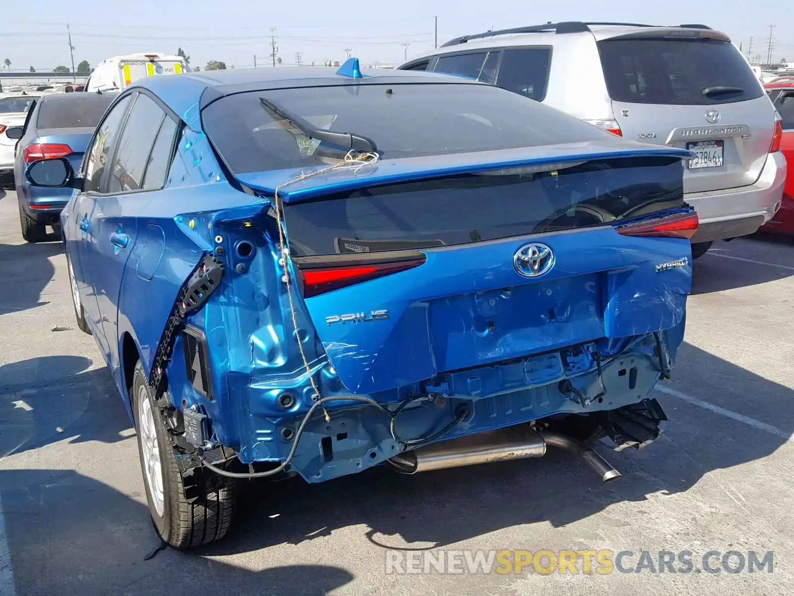 3 Photograph of a damaged car JTDKARFU7K3100005 TOYOTA PRIUS 2019