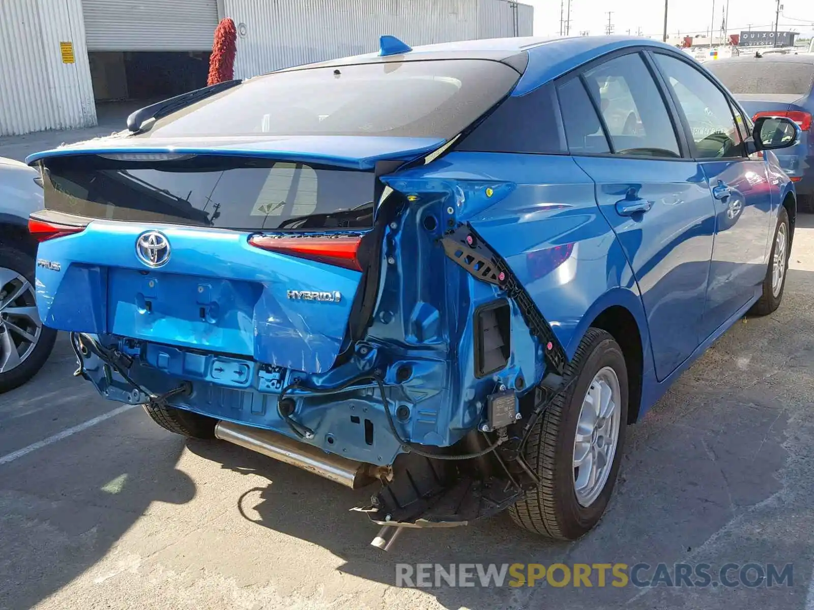 4 Photograph of a damaged car JTDKARFU7K3100005 TOYOTA PRIUS 2019