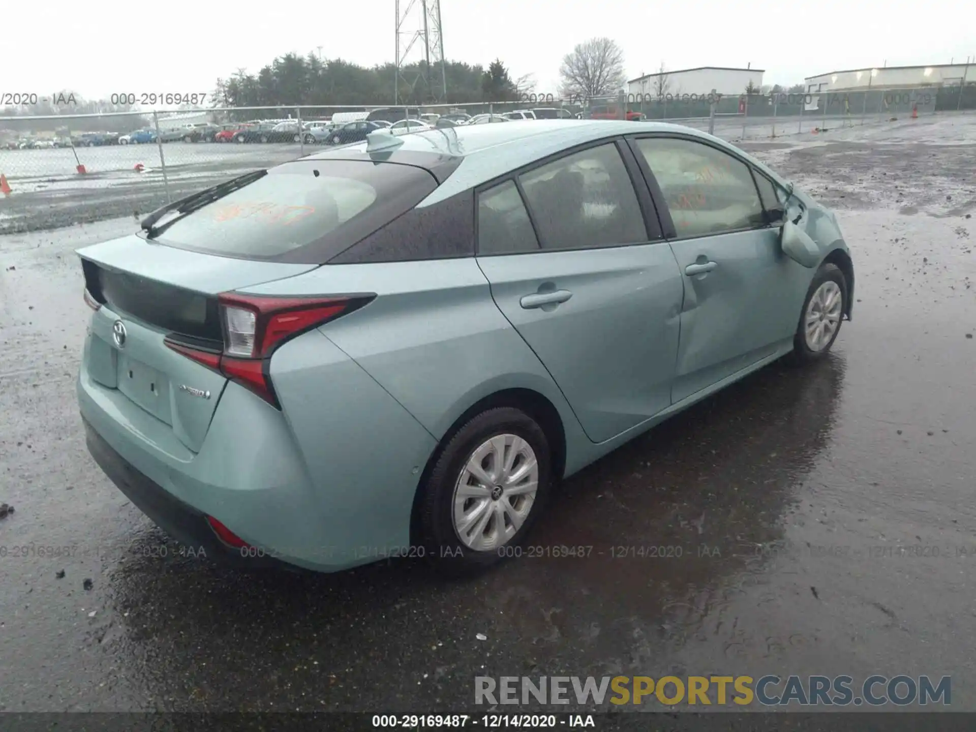 4 Photograph of a damaged car JTDKARFU7K3100747 TOYOTA PRIUS 2019