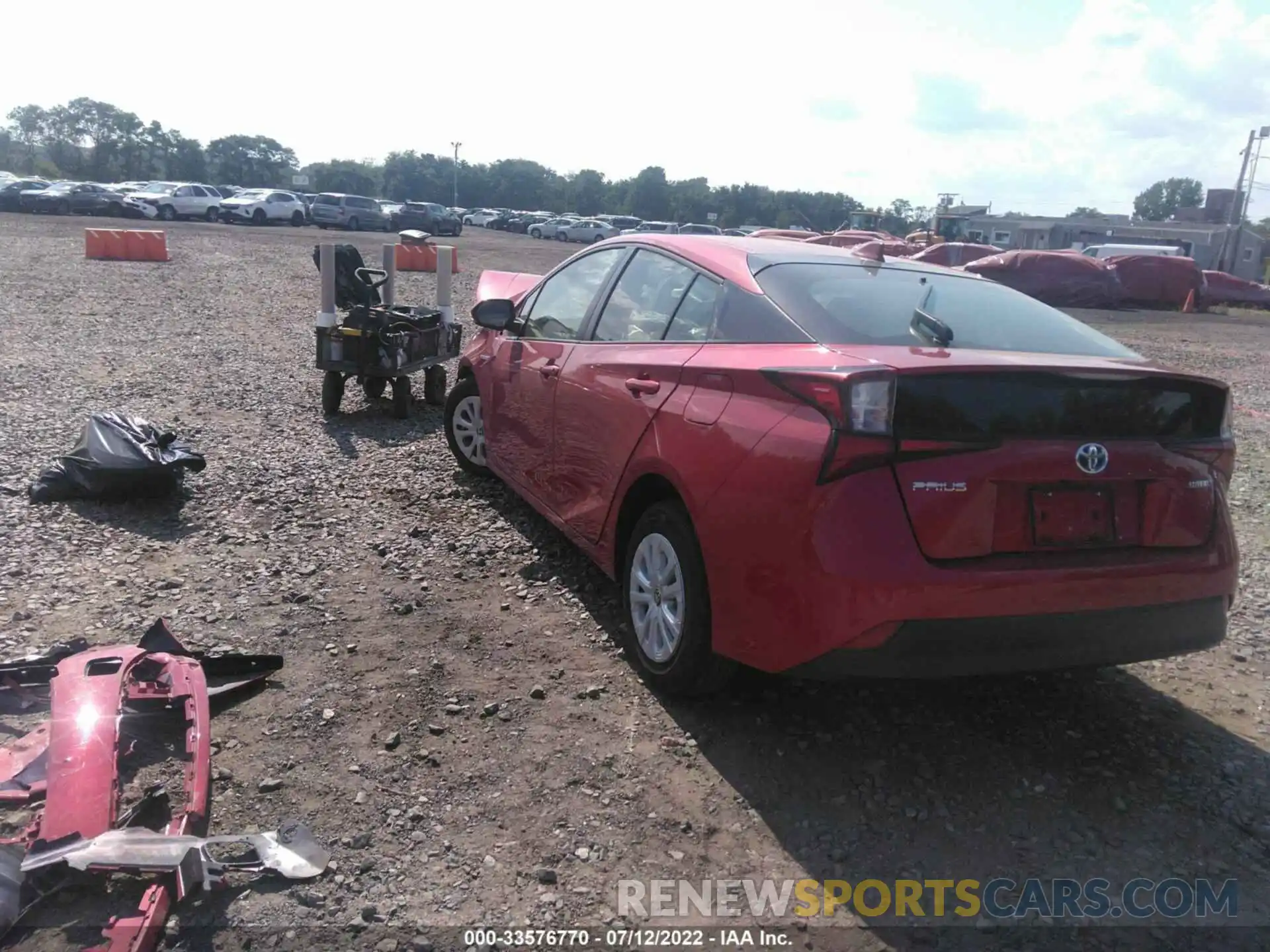 3 Photograph of a damaged car JTDKARFU7K3101235 TOYOTA PRIUS 2019