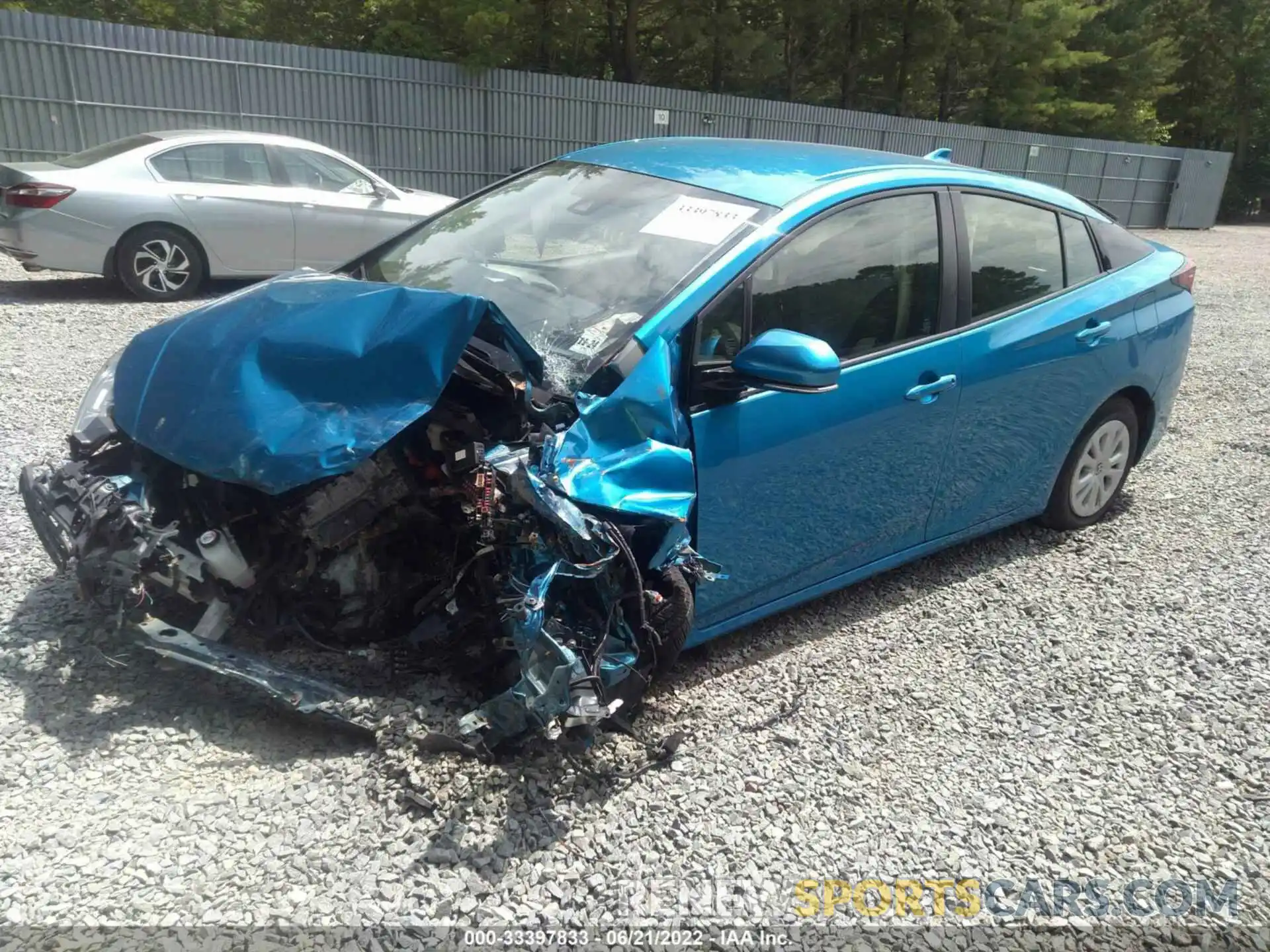 2 Photograph of a damaged car JTDKARFU7K3101834 TOYOTA PRIUS 2019