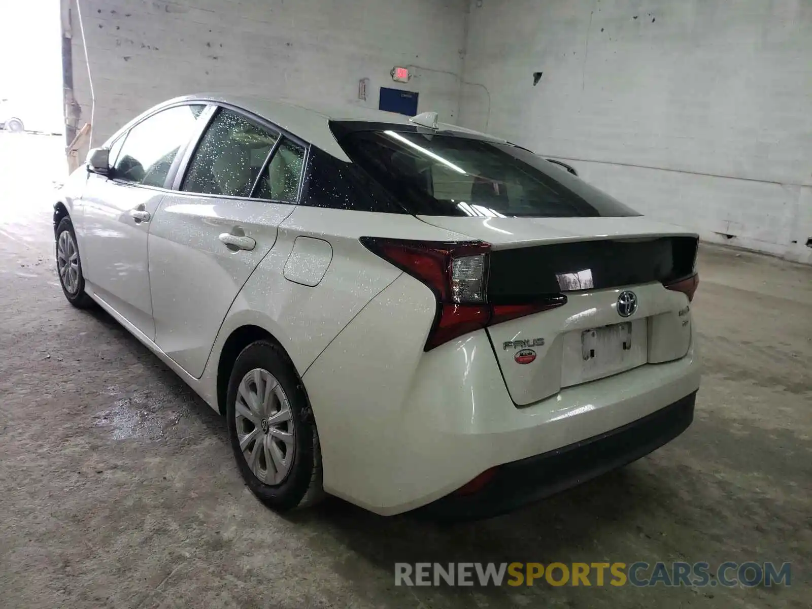 3 Photograph of a damaged car JTDKARFU7K3102272 TOYOTA PRIUS 2019