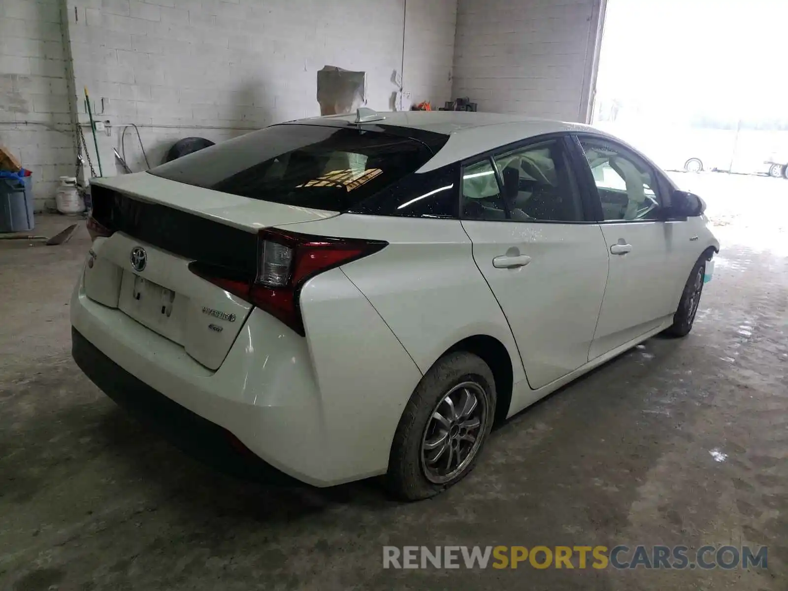 4 Photograph of a damaged car JTDKARFU7K3102272 TOYOTA PRIUS 2019