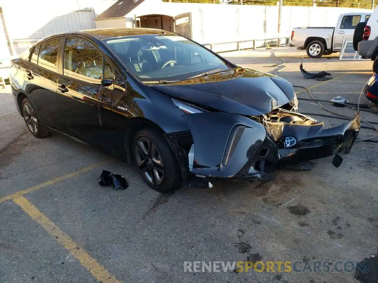 1 Photograph of a damaged car JTDKARFU8K3069136 TOYOTA PRIUS 2019