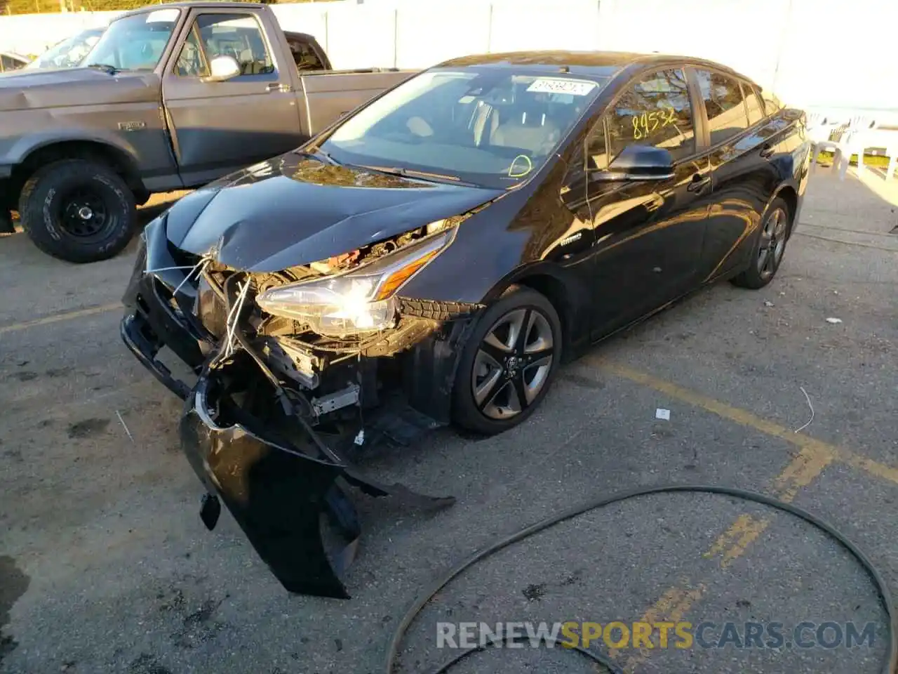 2 Photograph of a damaged car JTDKARFU8K3069136 TOYOTA PRIUS 2019