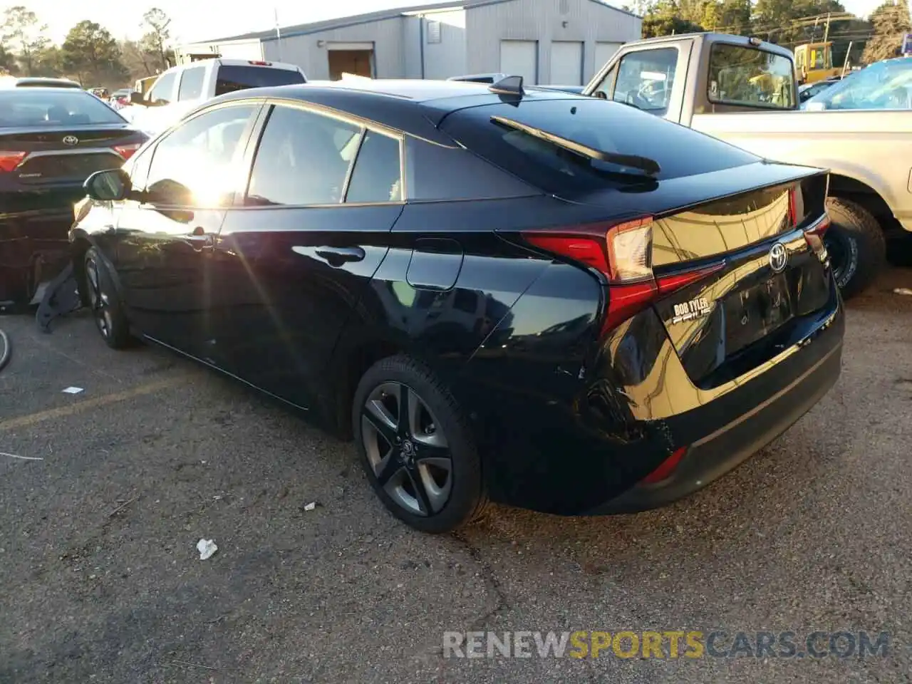 3 Photograph of a damaged car JTDKARFU8K3069136 TOYOTA PRIUS 2019