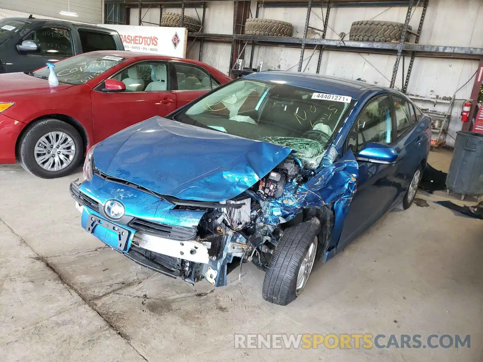 2 Photograph of a damaged car JTDKARFU8K3071212 TOYOTA PRIUS 2019