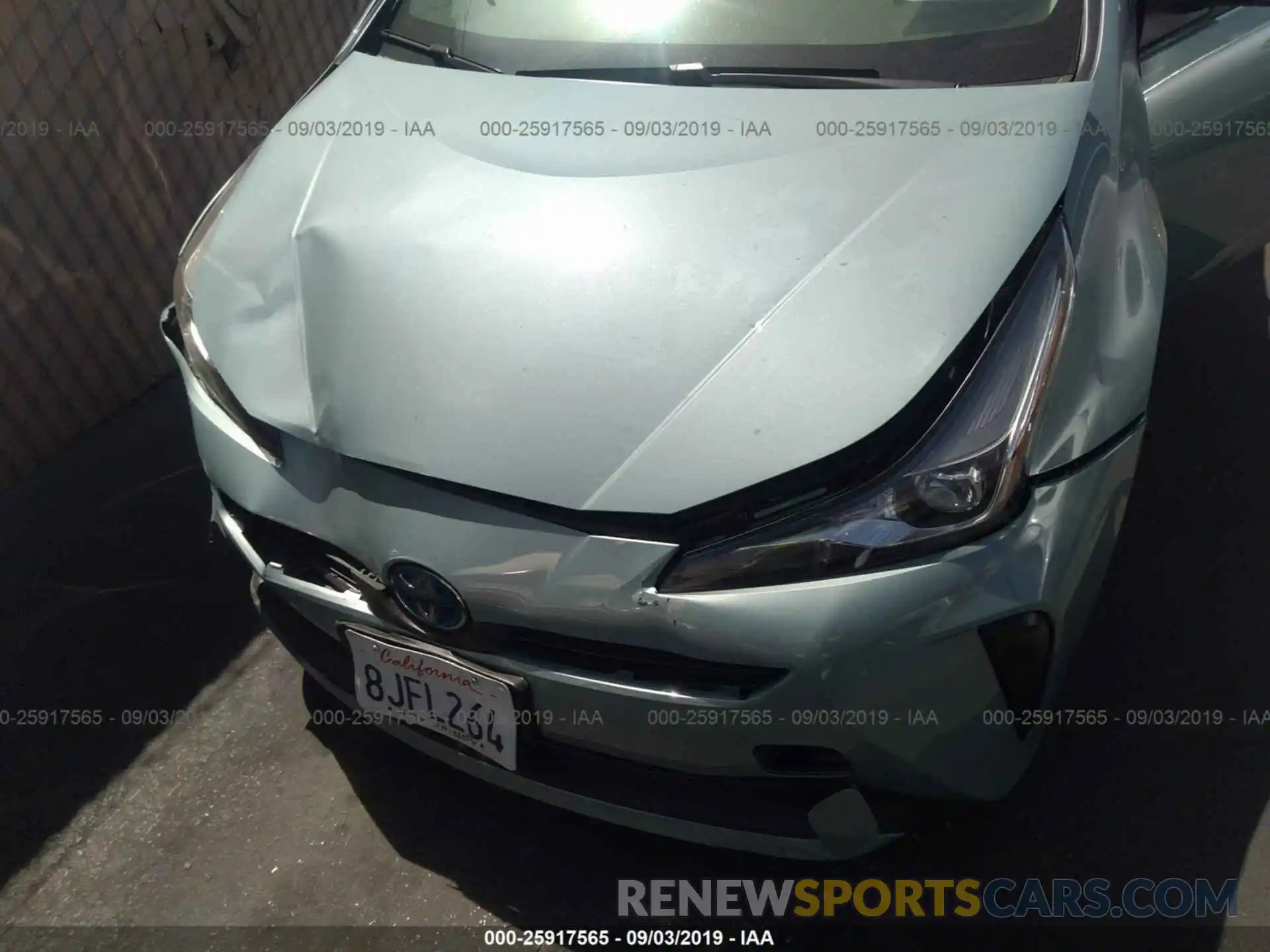 6 Photograph of a damaged car JTDKARFU8K3071419 TOYOTA PRIUS 2019