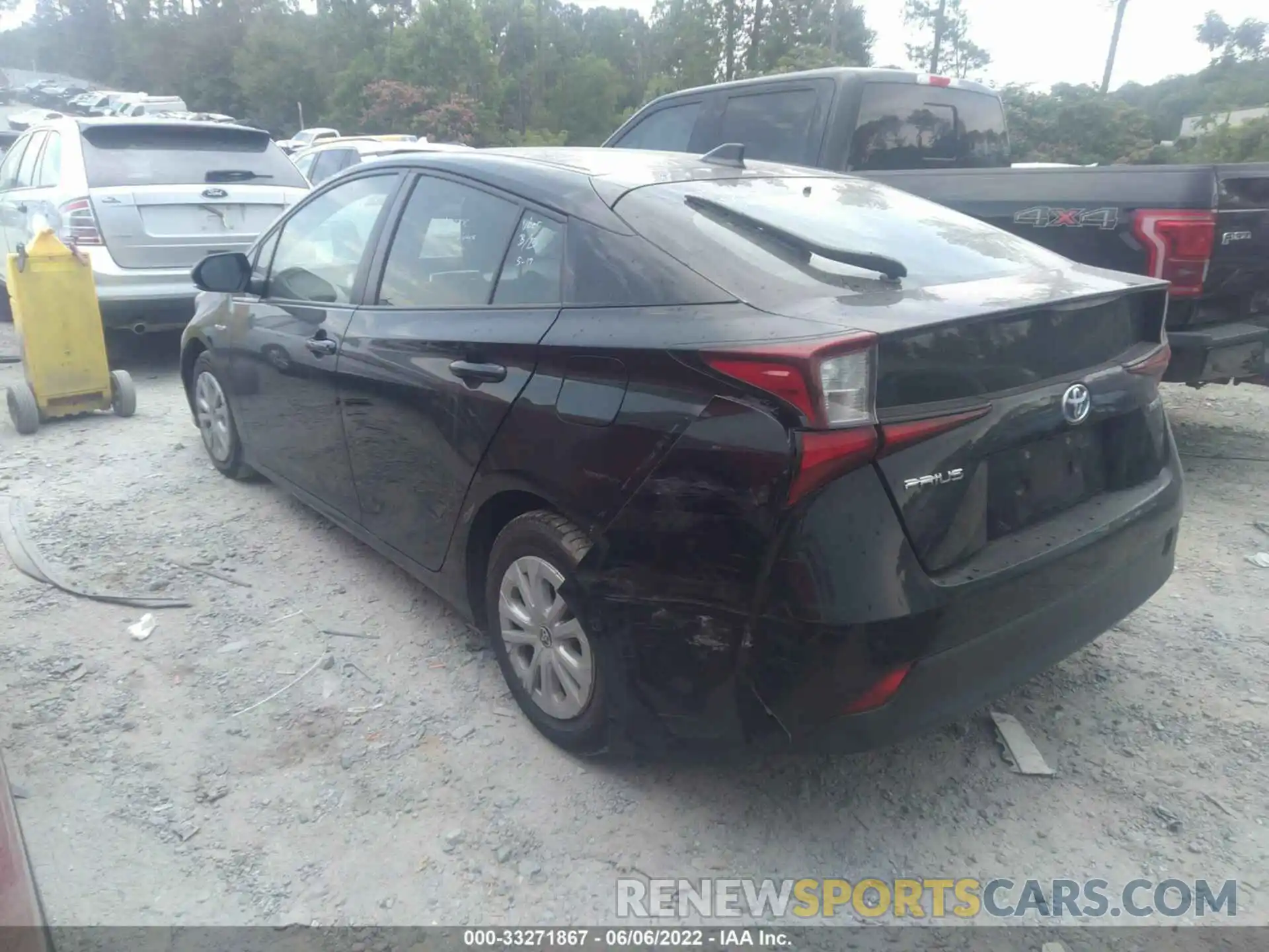 3 Photograph of a damaged car JTDKARFU8K3072523 TOYOTA PRIUS 2019