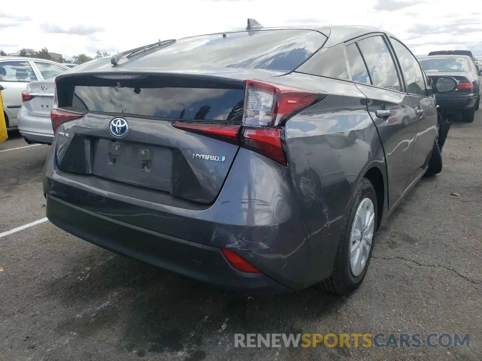 4 Photograph of a damaged car JTDKARFU8K3072649 TOYOTA PRIUS 2019