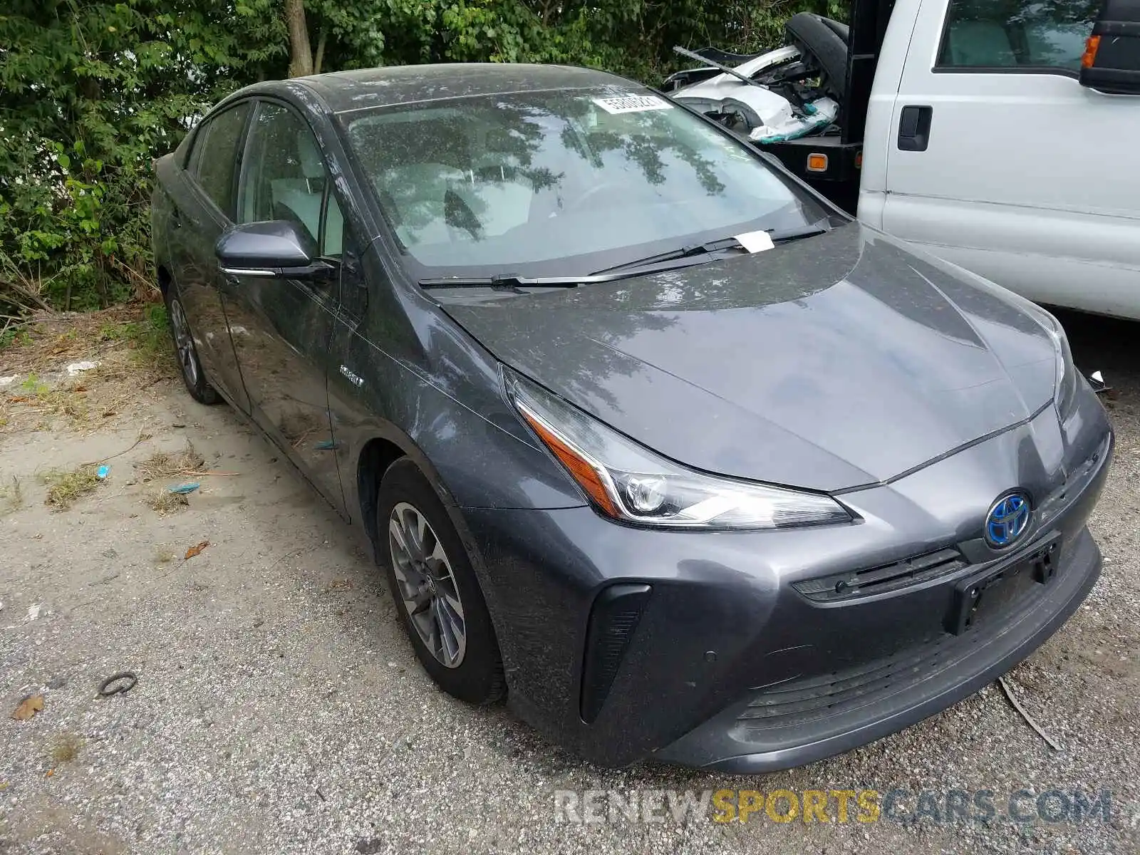 1 Photograph of a damaged car JTDKARFU8K3072828 TOYOTA PRIUS 2019