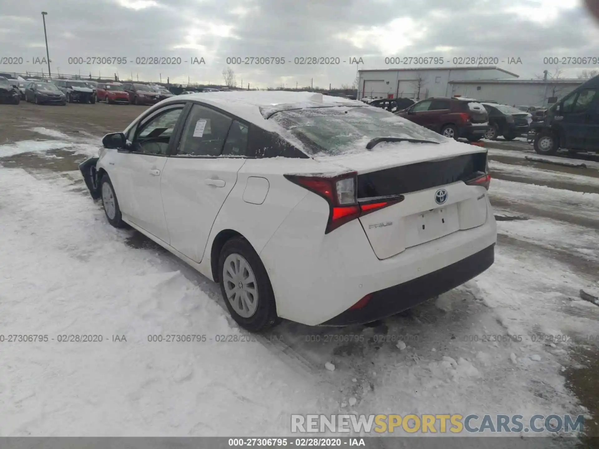 3 Фотография поврежденного автомобиля JTDKARFU8K3072876 TOYOTA PRIUS 2019