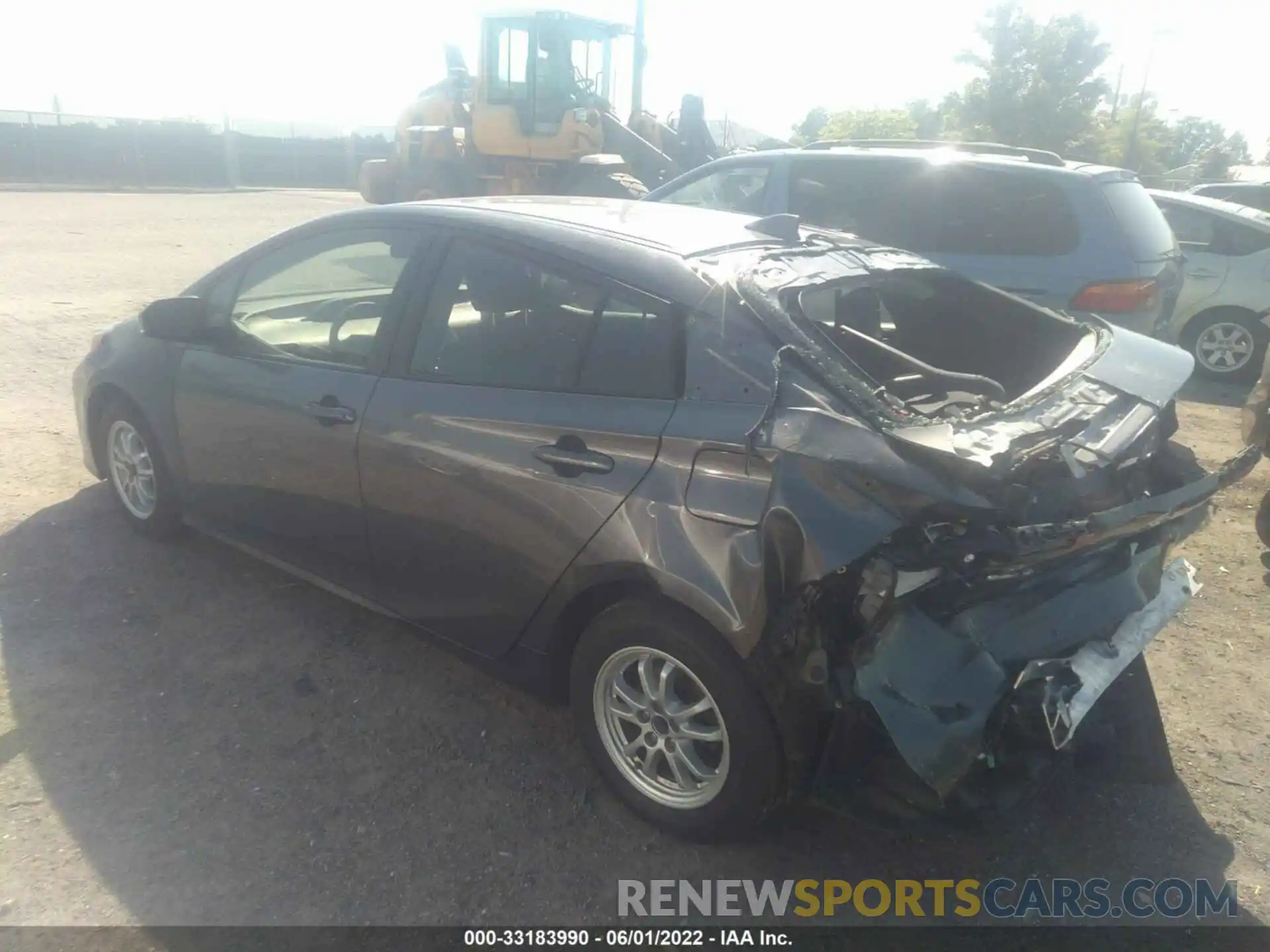 3 Photograph of a damaged car JTDKARFU8K3073039 TOYOTA PRIUS 2019