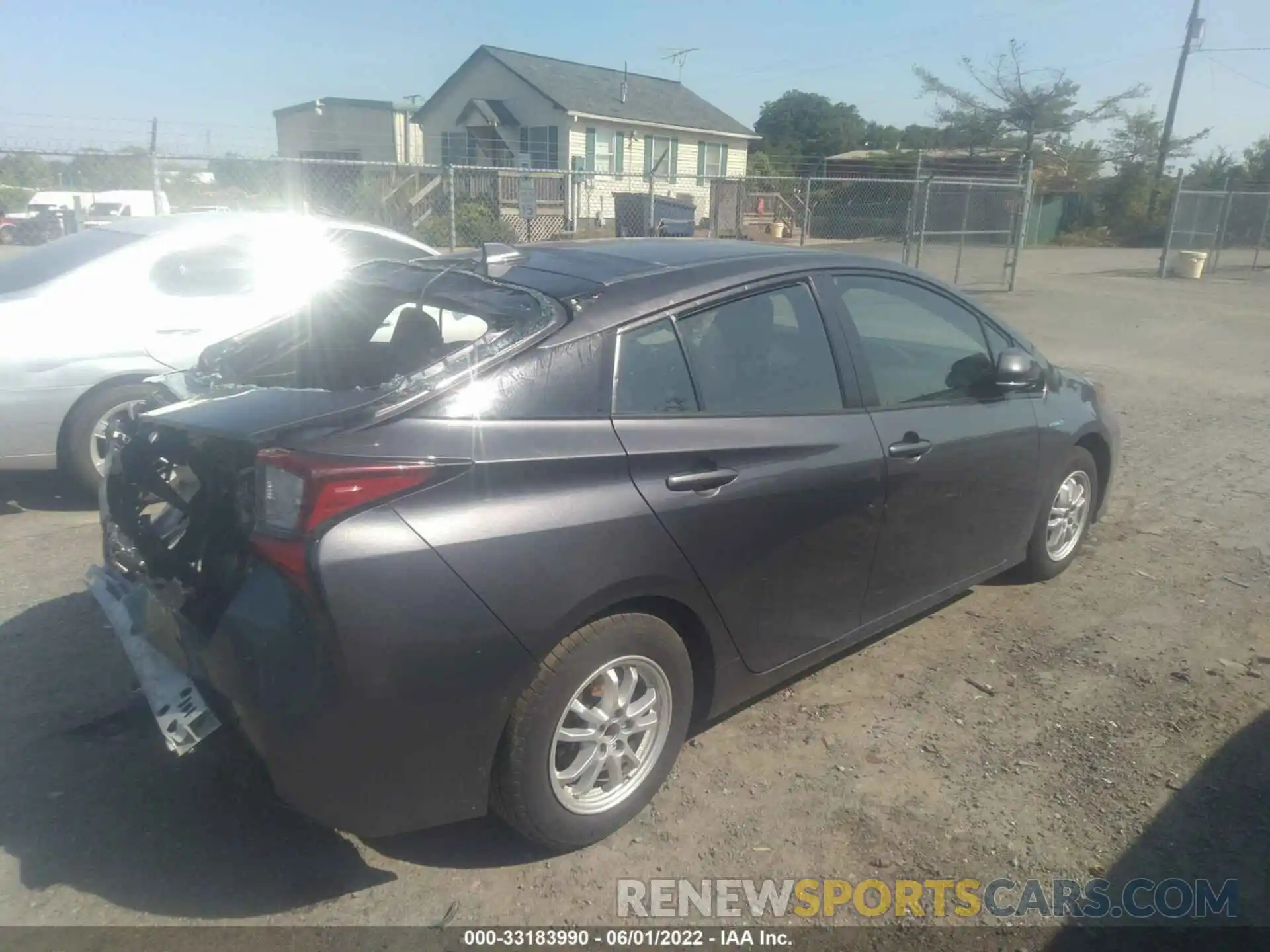 4 Photograph of a damaged car JTDKARFU8K3073039 TOYOTA PRIUS 2019