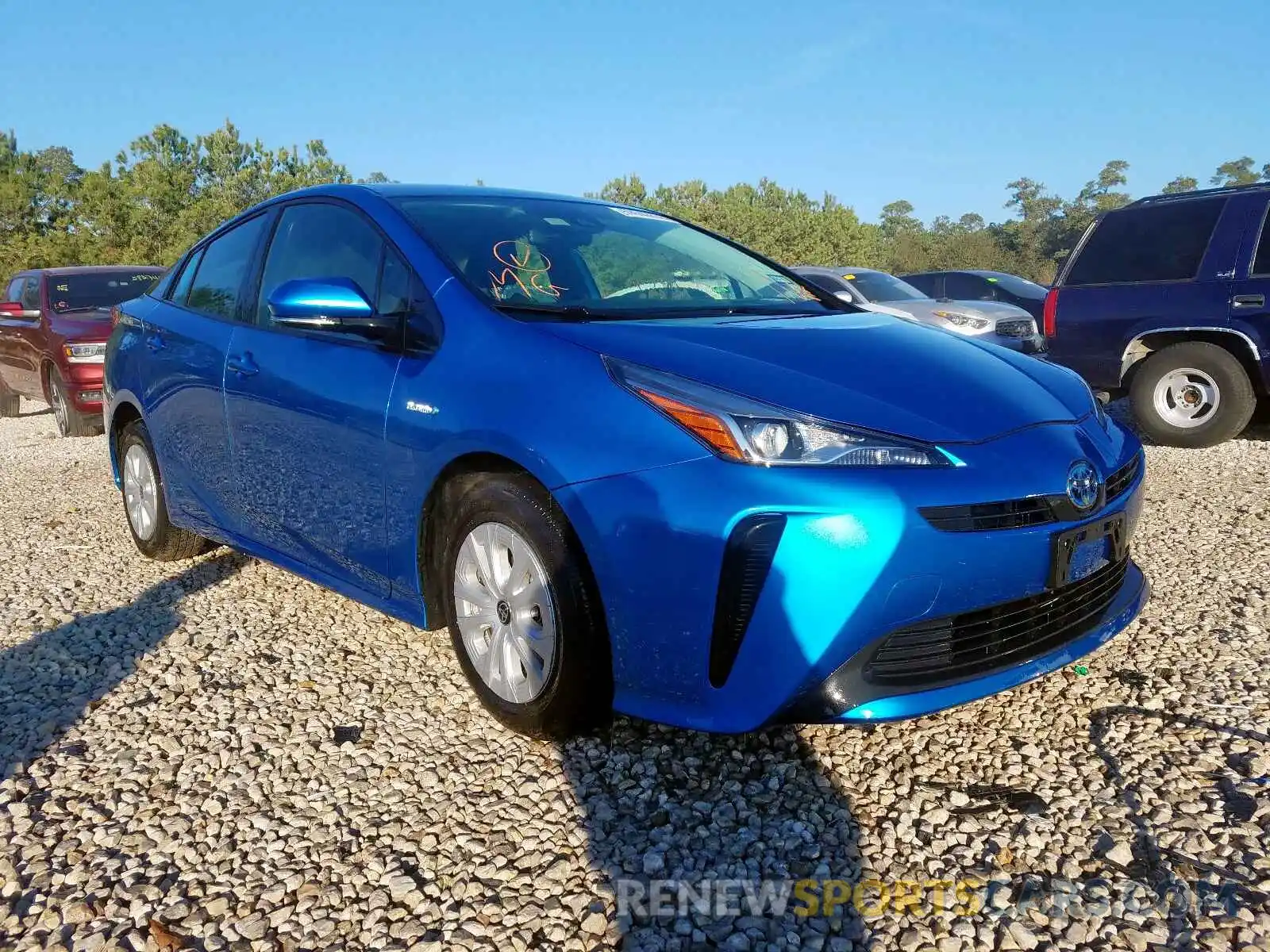 1 Фотография поврежденного автомобиля JTDKARFU8K3073333 TOYOTA PRIUS 2019