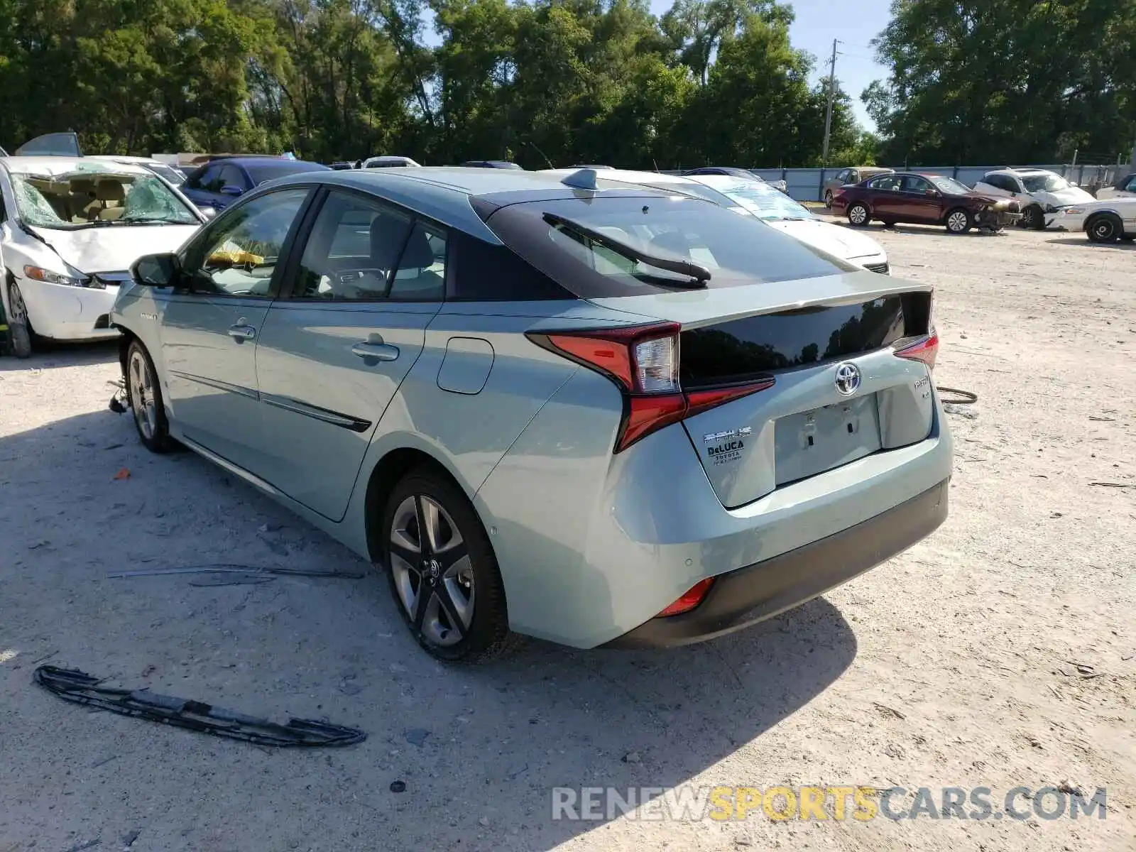 3 Photograph of a damaged car JTDKARFU8K3073624 TOYOTA PRIUS 2019