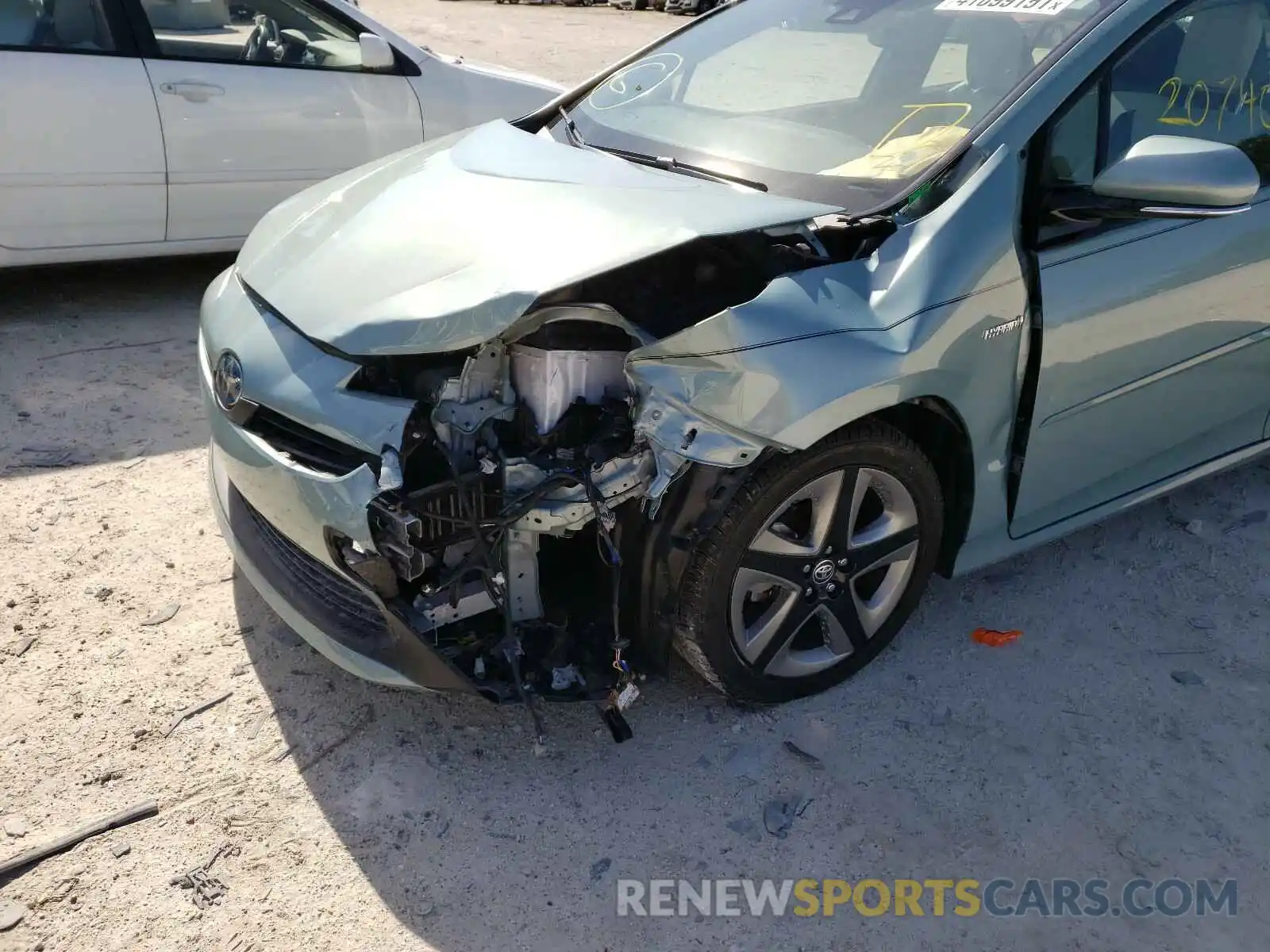 9 Photograph of a damaged car JTDKARFU8K3073624 TOYOTA PRIUS 2019