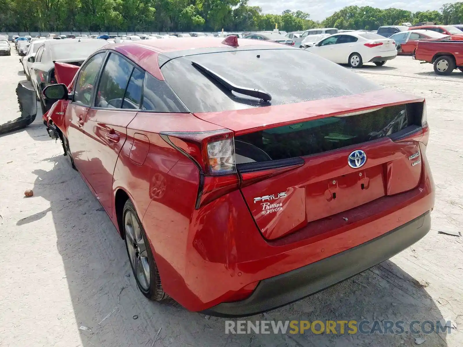 3 Photograph of a damaged car JTDKARFU8K3073705 TOYOTA PRIUS 2019