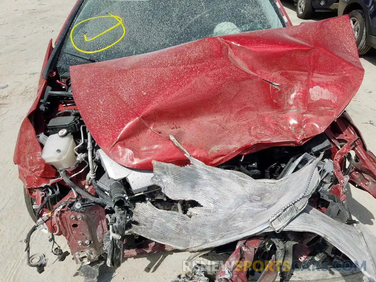 7 Photograph of a damaged car JTDKARFU8K3073705 TOYOTA PRIUS 2019