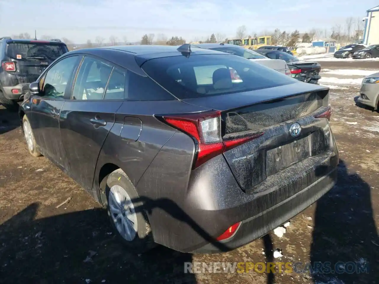 3 Photograph of a damaged car JTDKARFU8K3074417 TOYOTA PRIUS 2019