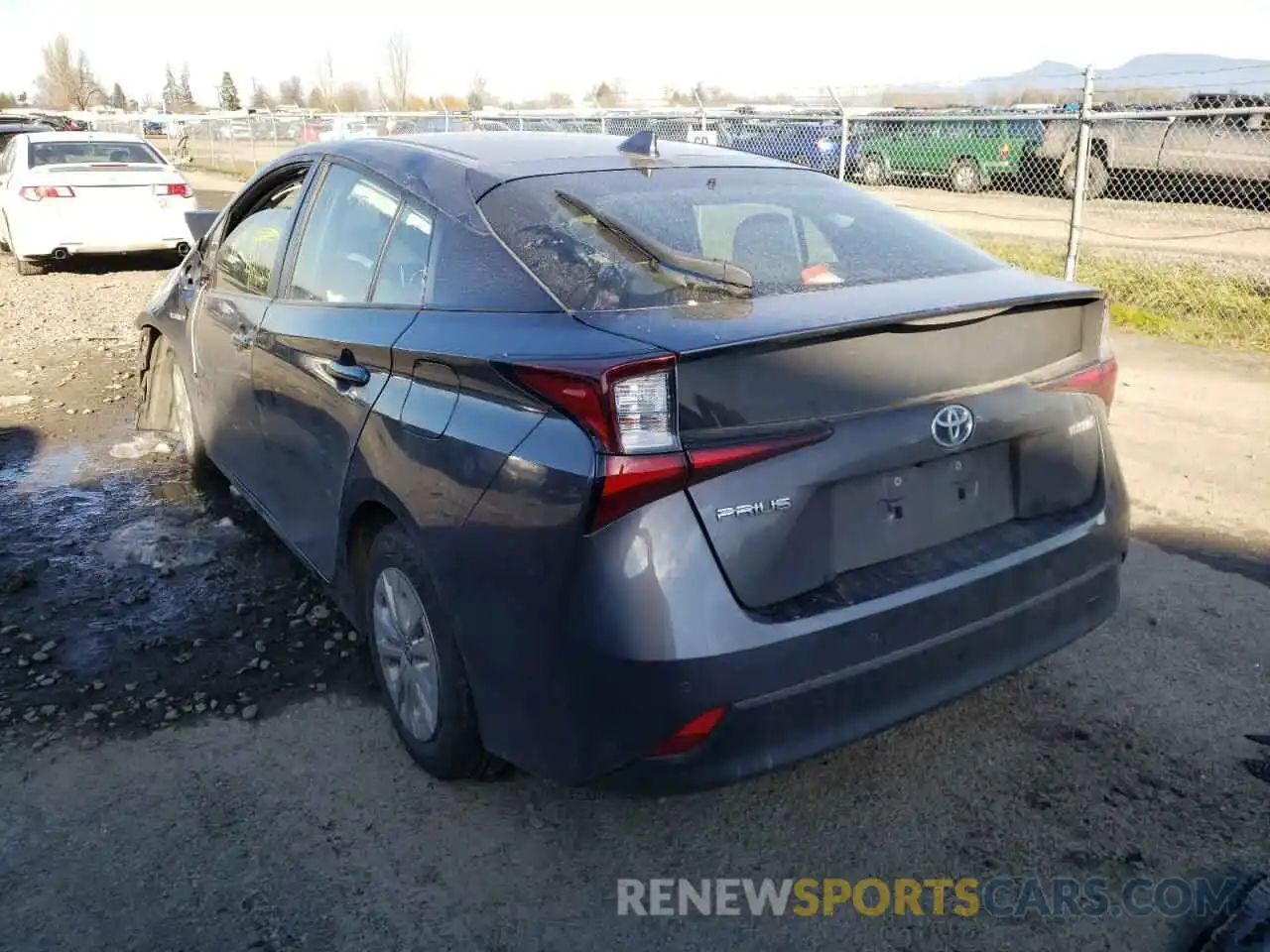 3 Photograph of a damaged car JTDKARFU8K3074997 TOYOTA PRIUS 2019