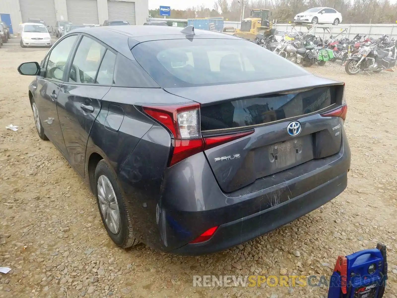 3 Фотография поврежденного автомобиля JTDKARFU8K3075082 TOYOTA PRIUS 2019