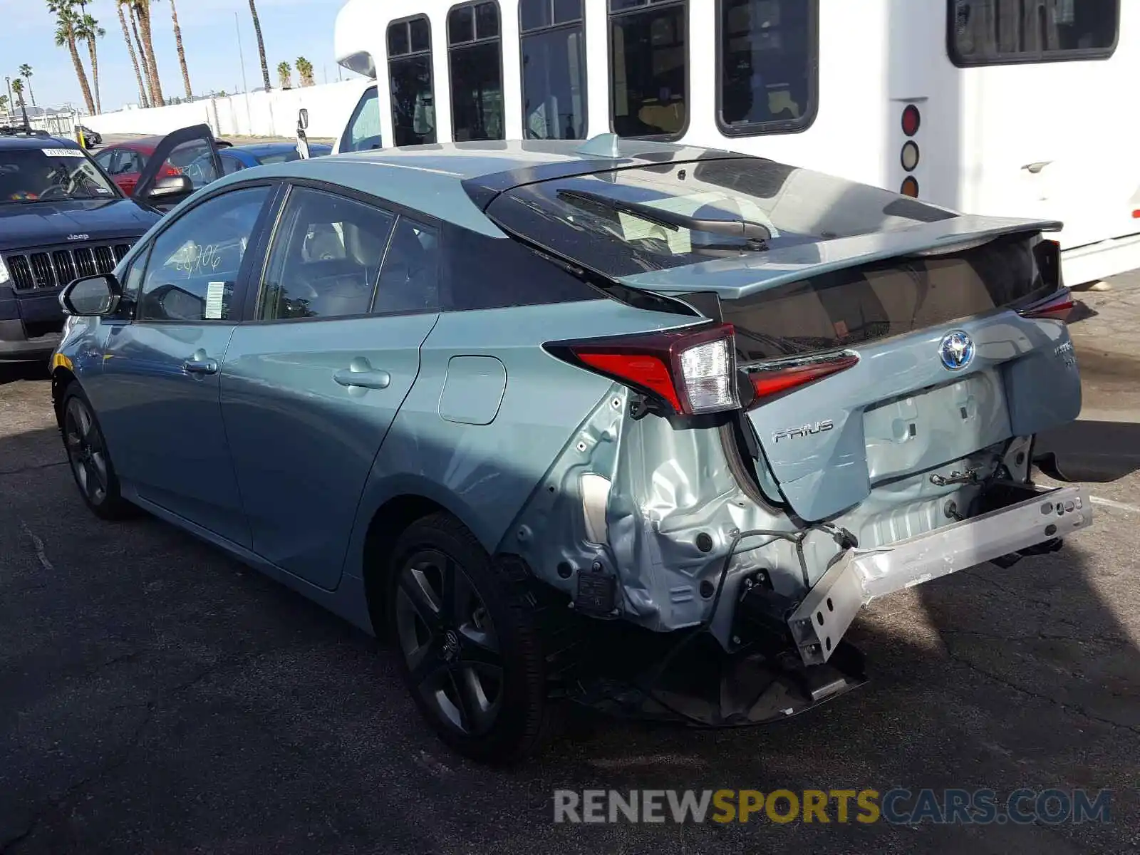 3 Photograph of a damaged car JTDKARFU8K3075356 TOYOTA PRIUS 2019