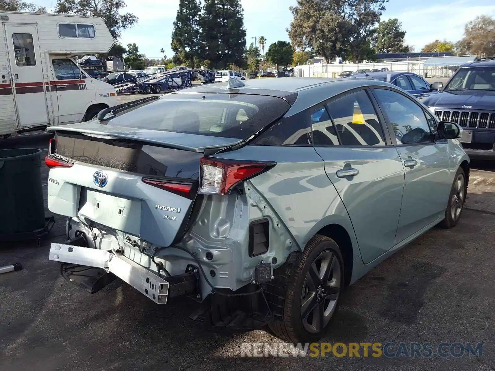 4 Photograph of a damaged car JTDKARFU8K3075356 TOYOTA PRIUS 2019