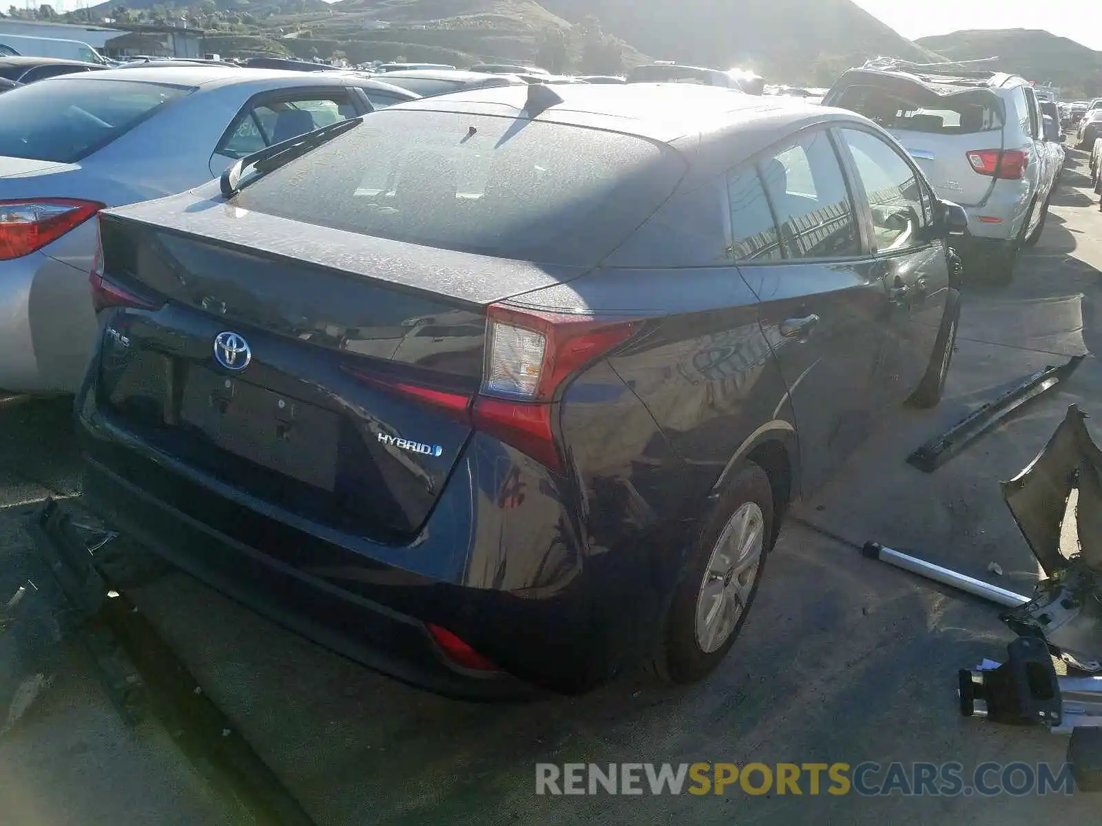 4 Photograph of a damaged car JTDKARFU8K3075471 TOYOTA PRIUS 2019