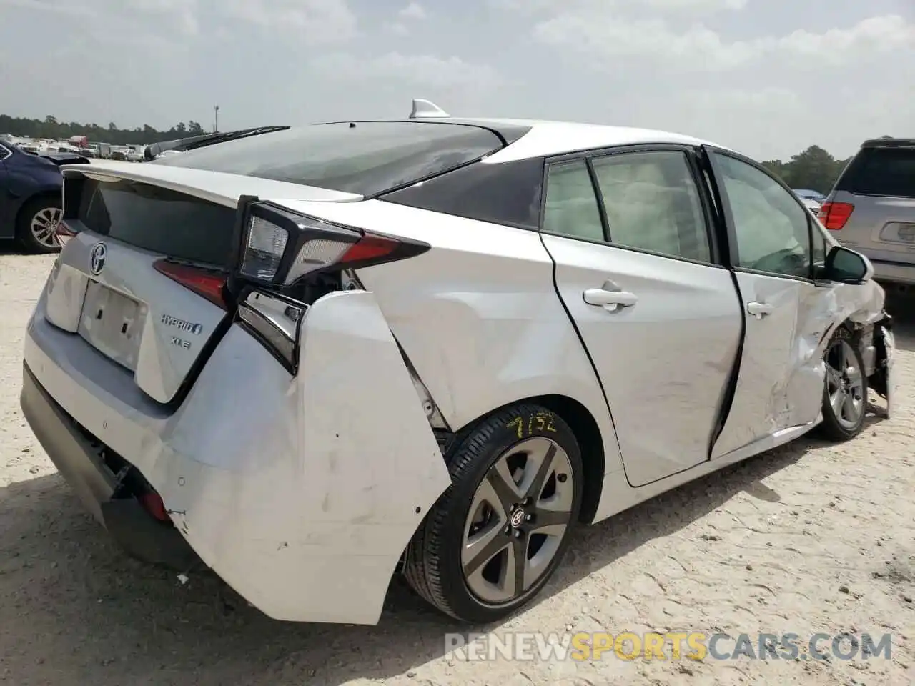 4 Photograph of a damaged car JTDKARFU8K3075874 TOYOTA PRIUS 2019