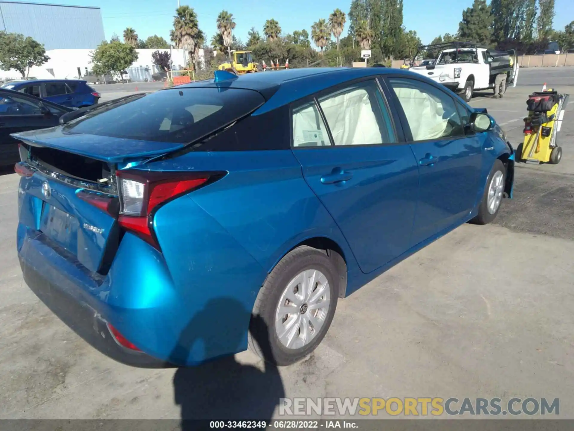 4 Photograph of a damaged car JTDKARFU8K3076653 TOYOTA PRIUS 2019