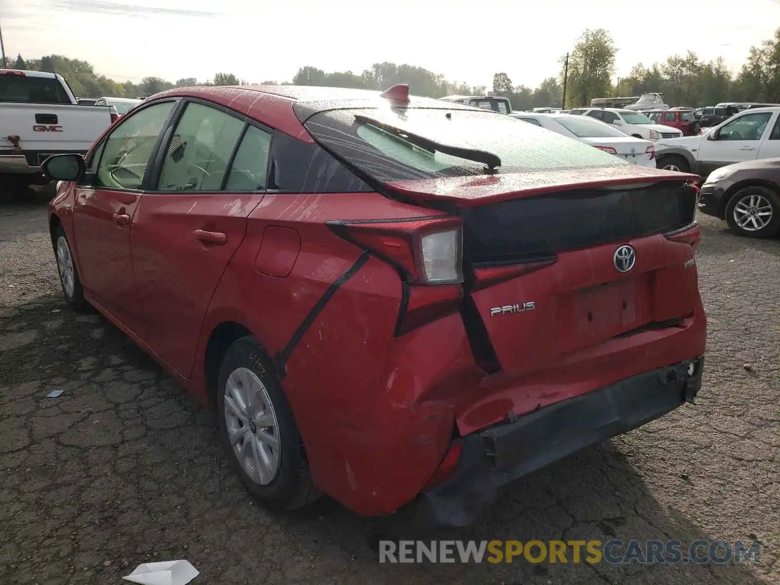 3 Photograph of a damaged car JTDKARFU8K3076832 TOYOTA PRIUS 2019