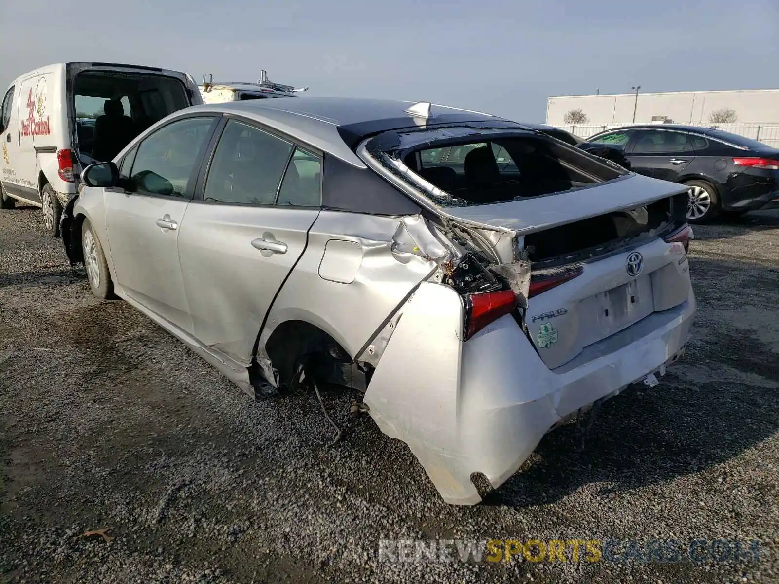 3 Photograph of a damaged car JTDKARFU8K3079424 TOYOTA PRIUS 2019