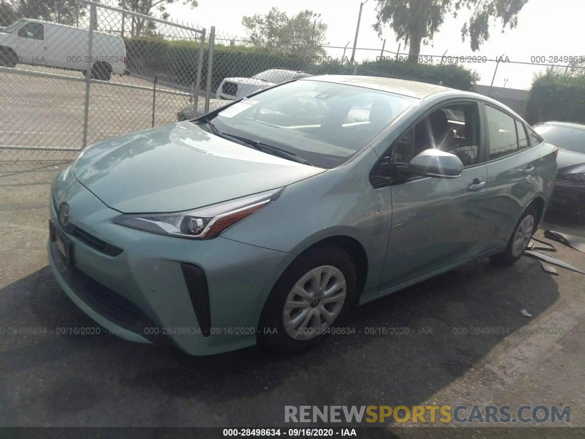 2 Photograph of a damaged car JTDKARFU8K3080038 TOYOTA PRIUS 2019