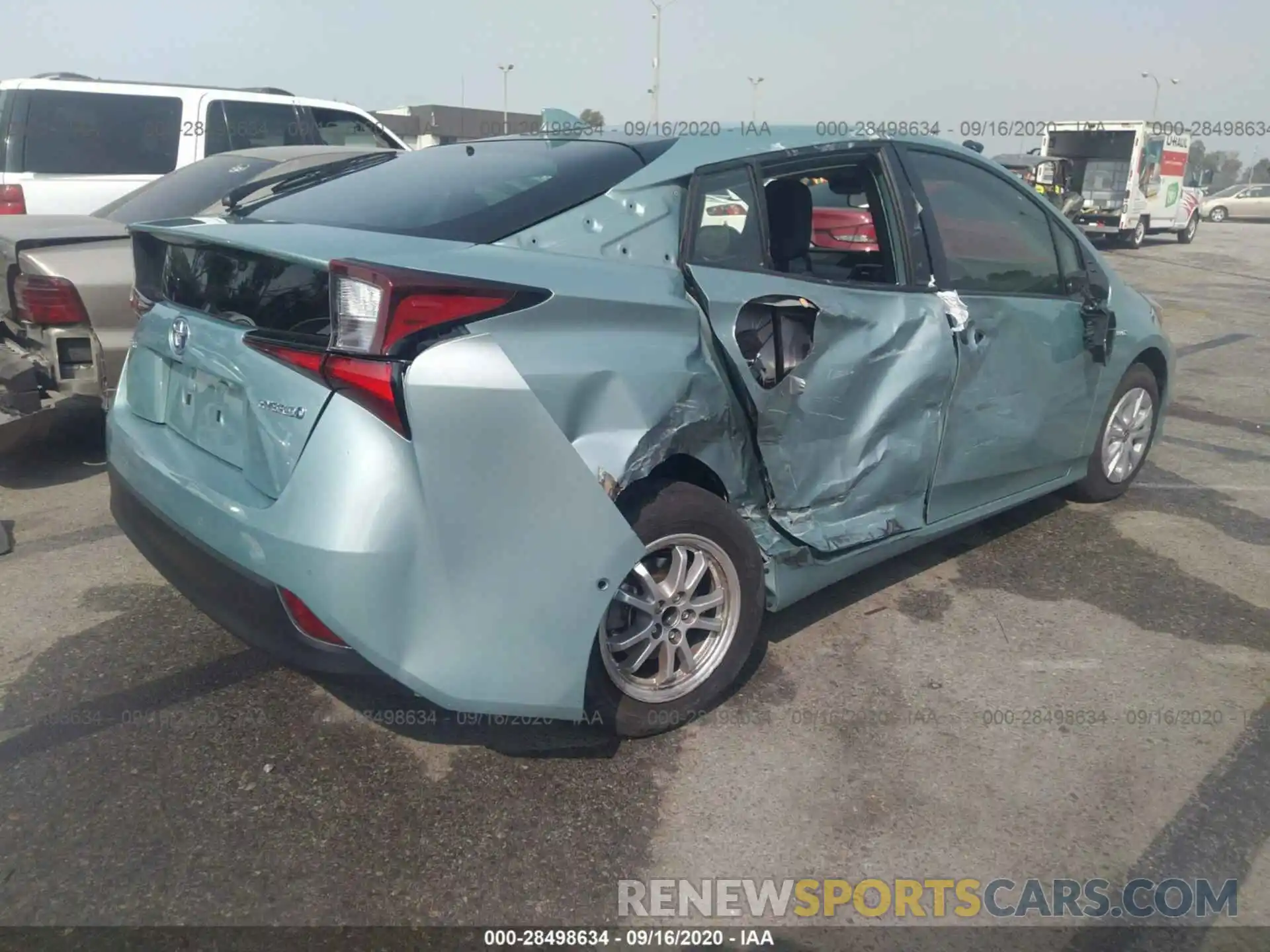 4 Photograph of a damaged car JTDKARFU8K3080038 TOYOTA PRIUS 2019