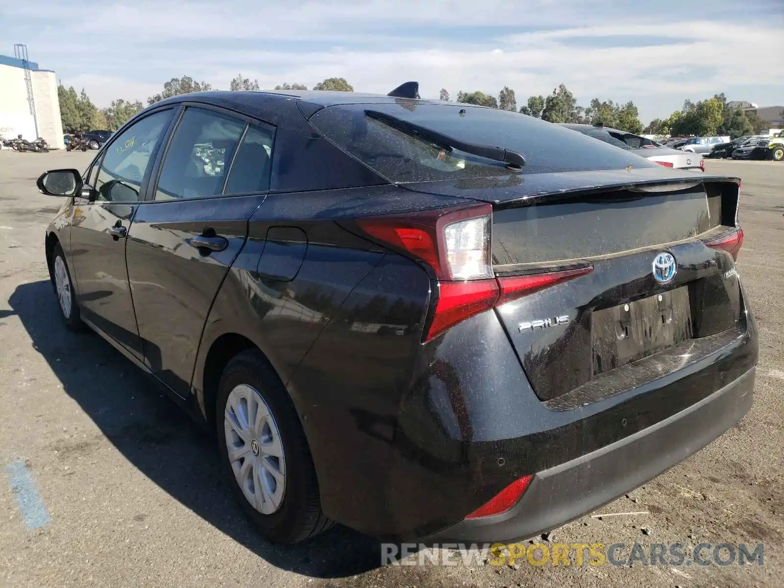 3 Photograph of a damaged car JTDKARFU8K3080704 TOYOTA PRIUS 2019