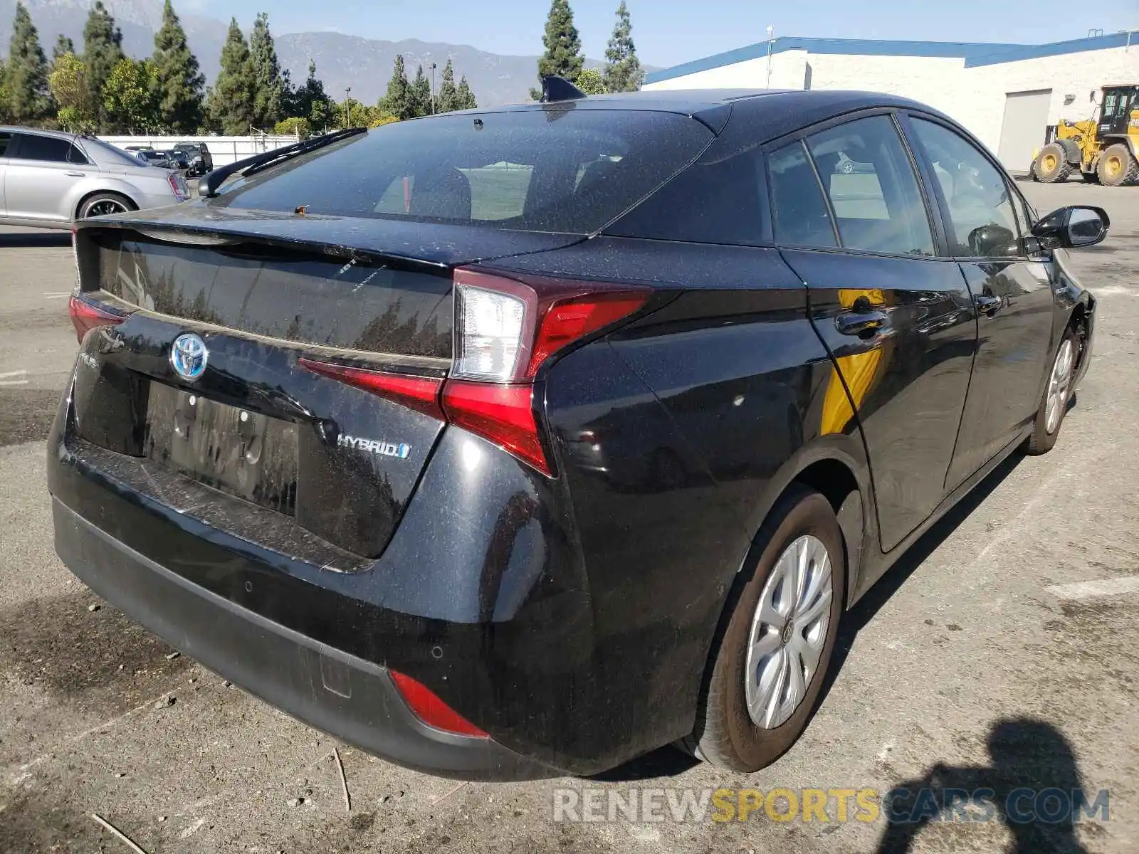 4 Photograph of a damaged car JTDKARFU8K3080704 TOYOTA PRIUS 2019