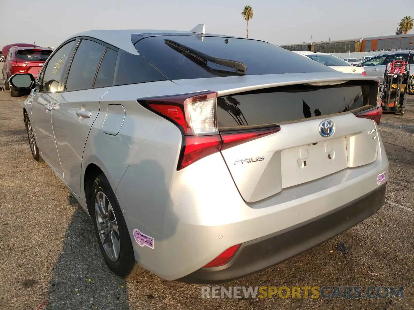 3 Photograph of a damaged car JTDKARFU8K3081027 TOYOTA PRIUS 2019