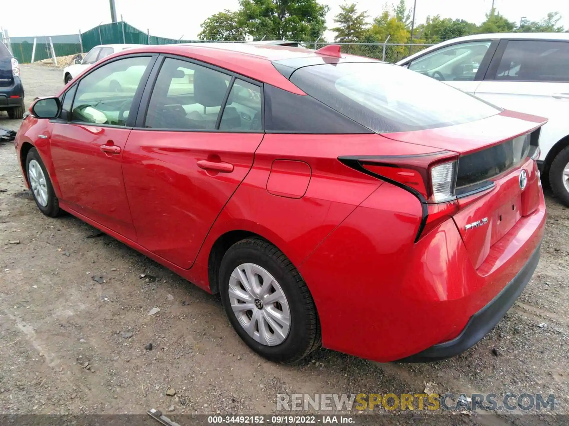 3 Photograph of a damaged car JTDKARFU8K3081898 TOYOTA PRIUS 2019