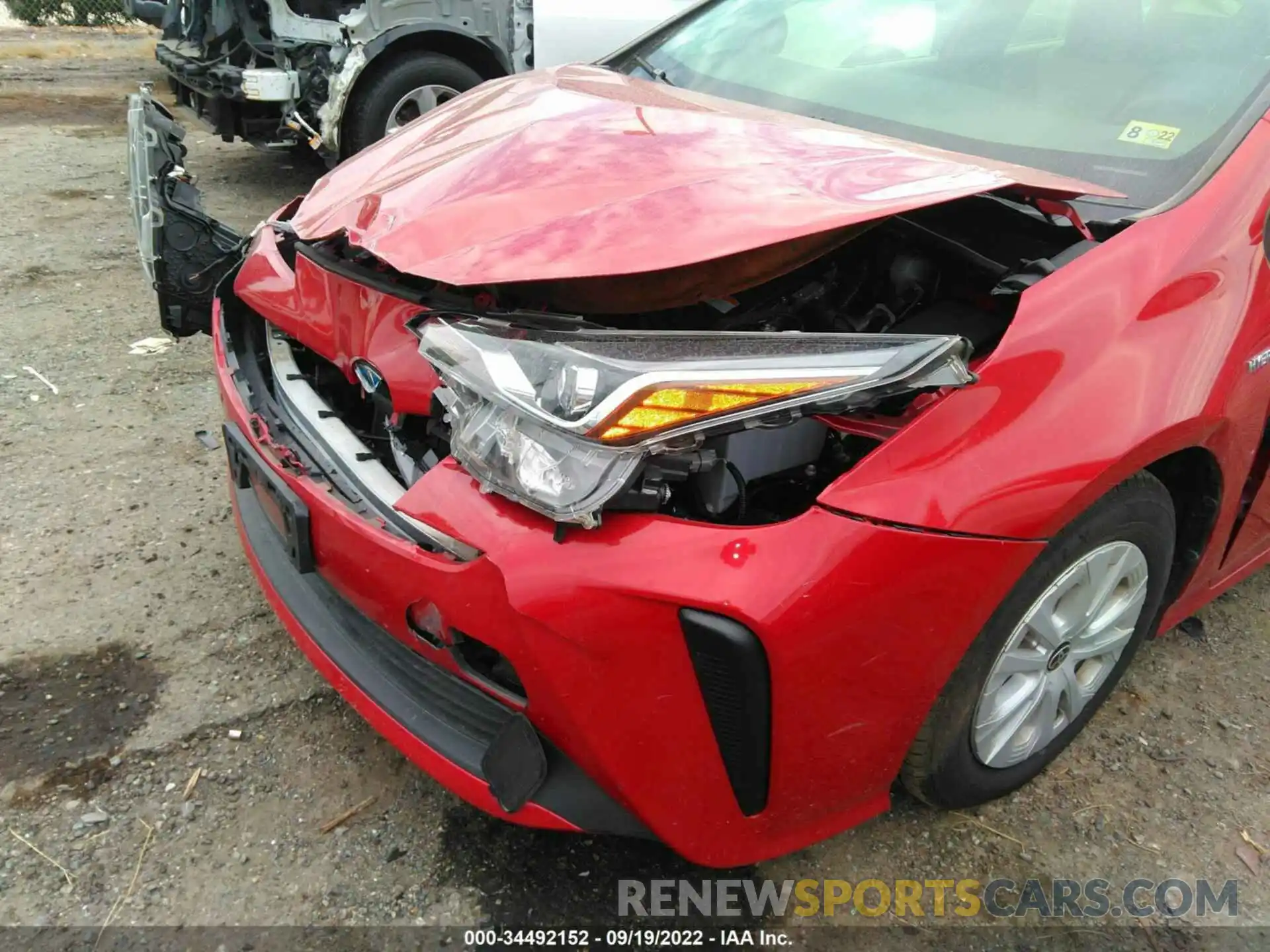 6 Photograph of a damaged car JTDKARFU8K3081898 TOYOTA PRIUS 2019