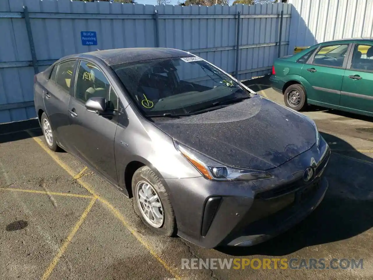 1 Photograph of a damaged car JTDKARFU8K3082968 TOYOTA PRIUS 2019