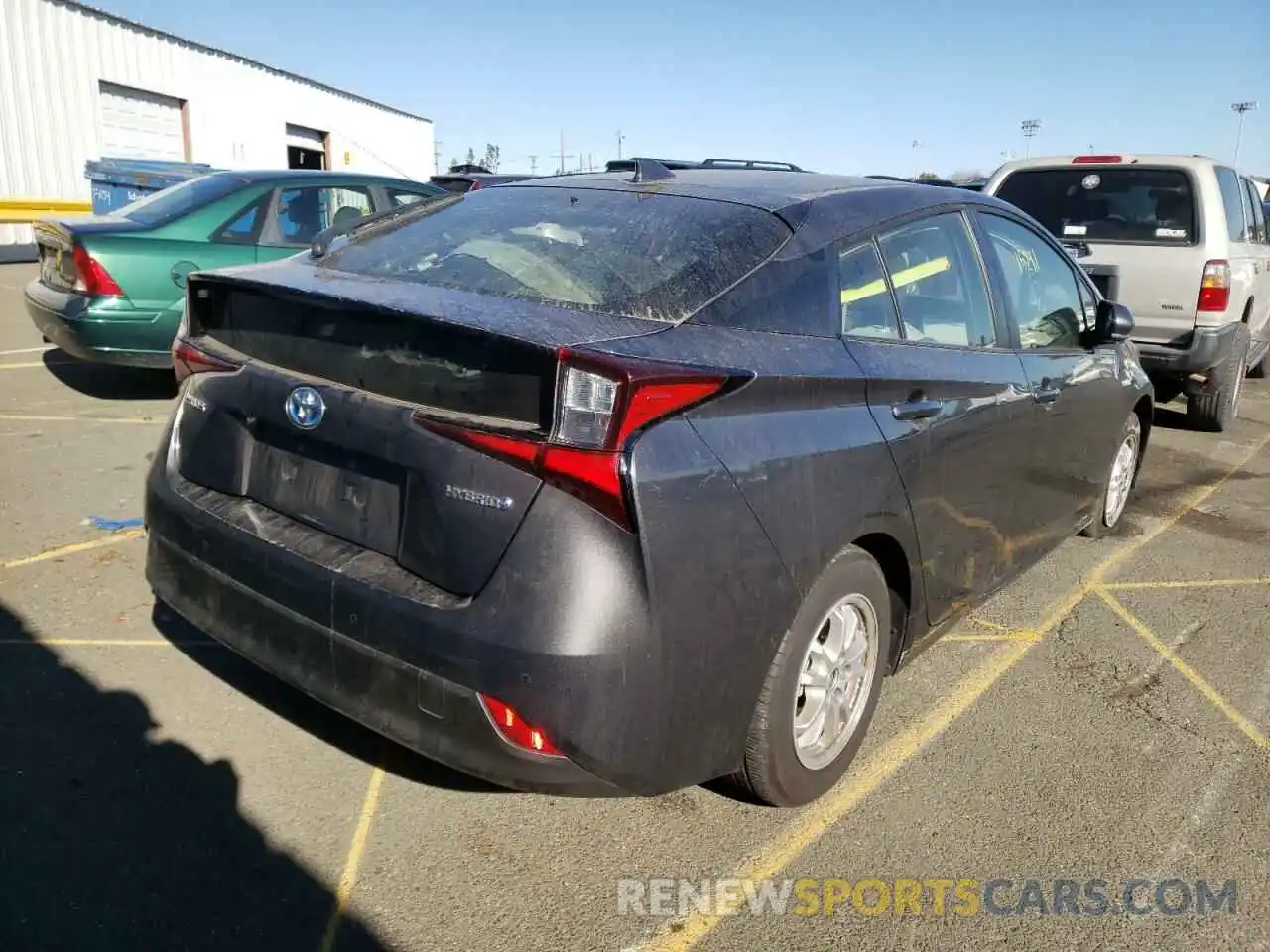 4 Photograph of a damaged car JTDKARFU8K3082968 TOYOTA PRIUS 2019