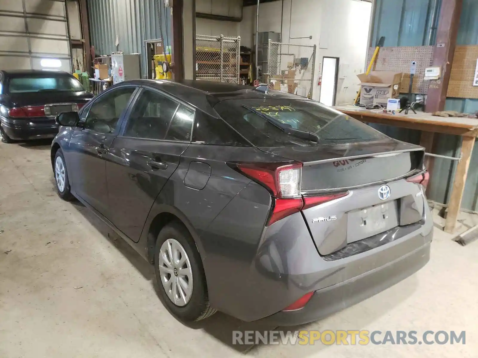 3 Photograph of a damaged car JTDKARFU8K3083747 TOYOTA PRIUS 2019